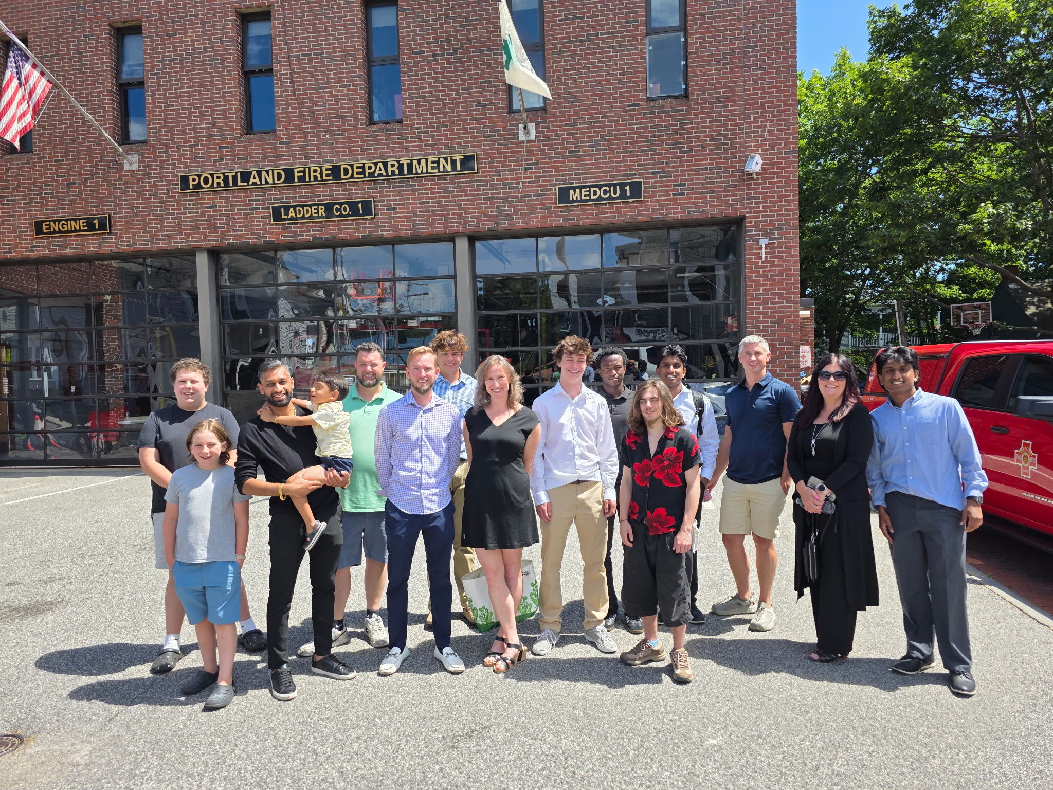 Maine Career Exploration team, Sam Patel, Steve San Hamel and the summer interns in Portland